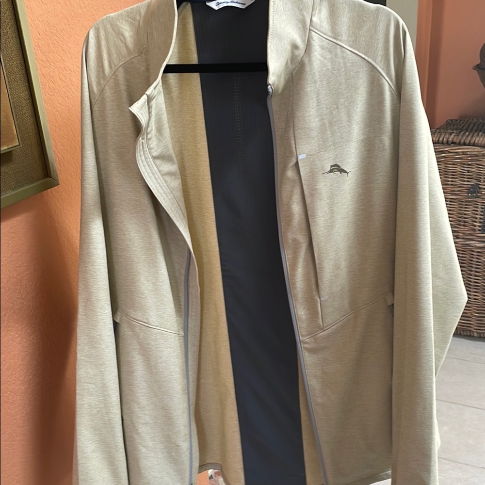Tommy Bahama Islandzone On Par jacket size XLT in chino color. New but no tags.